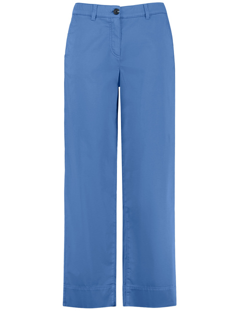 Hose mit weitem Bein aus Baumwoll-Stretch Carlotta