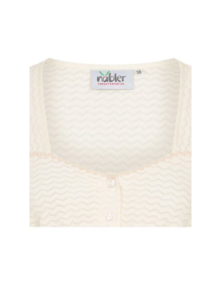 Nübler Dirndlbluse kurzarm Amelie in Creme günstig kaufen