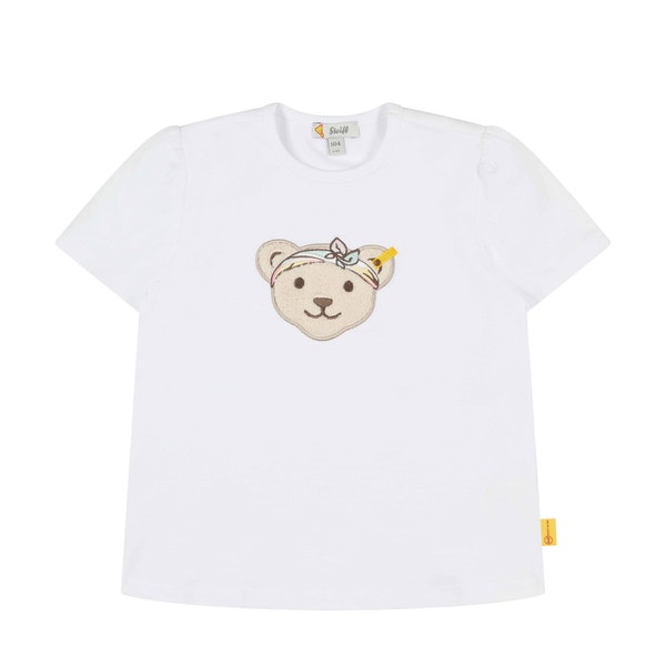 T-Shirt kurzarm, weiß für Mädchen