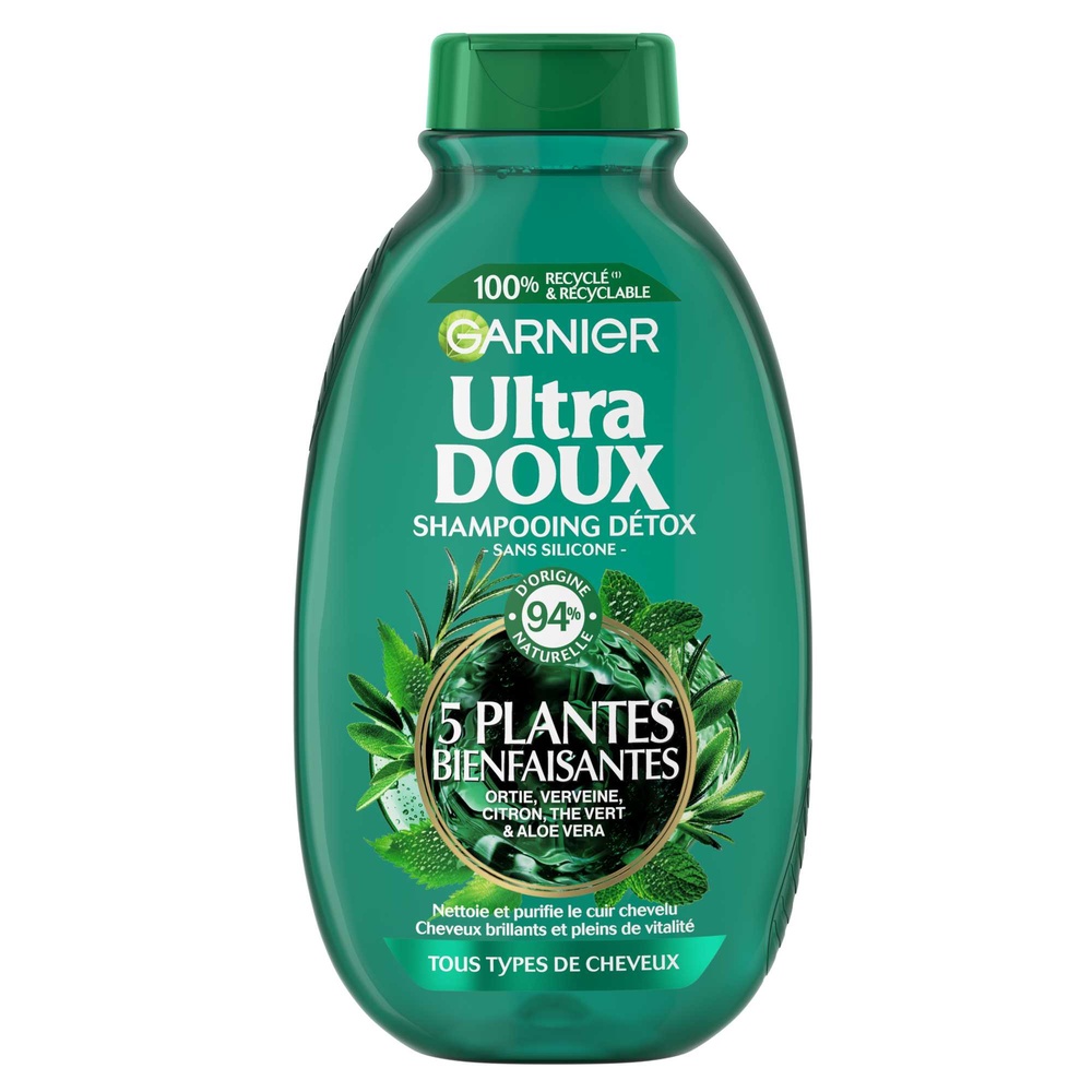 garnier Ultra Doux Thé Vert 5 Plantes Shampooing vitalité 5 plantes