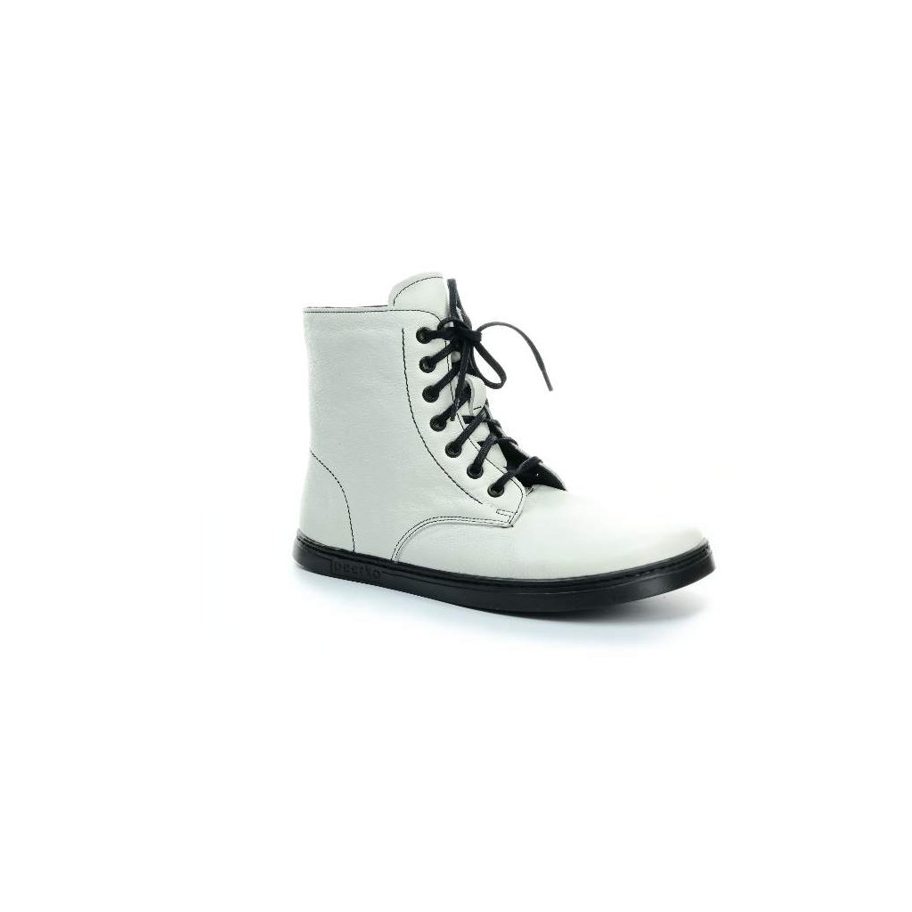 Peerko Go White Barfuß-Stiefeletten