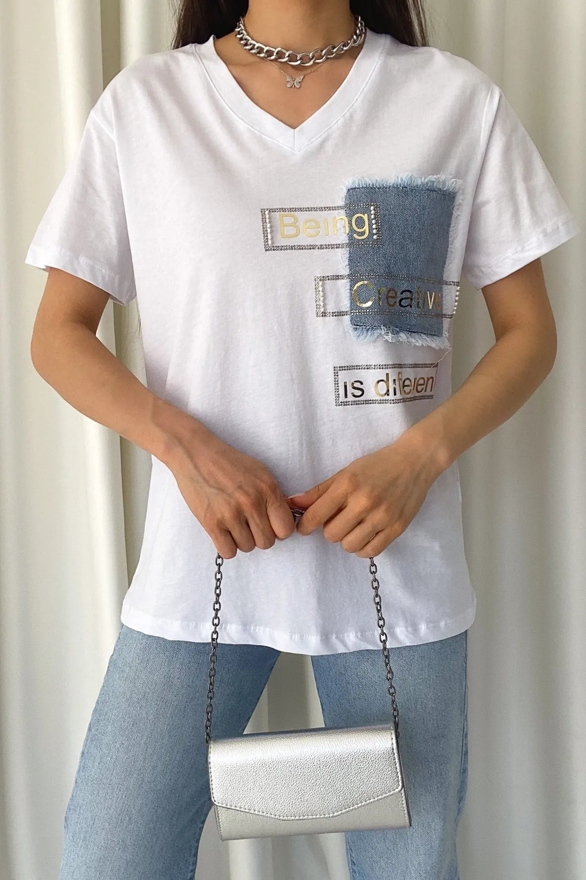 FEMELLE  T-Shirt - Weiß - Regular Fit