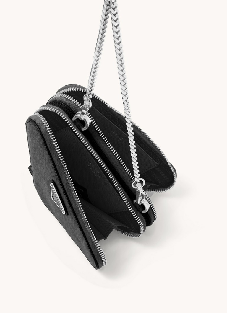 Bolsa transversal Prada Mini em couro