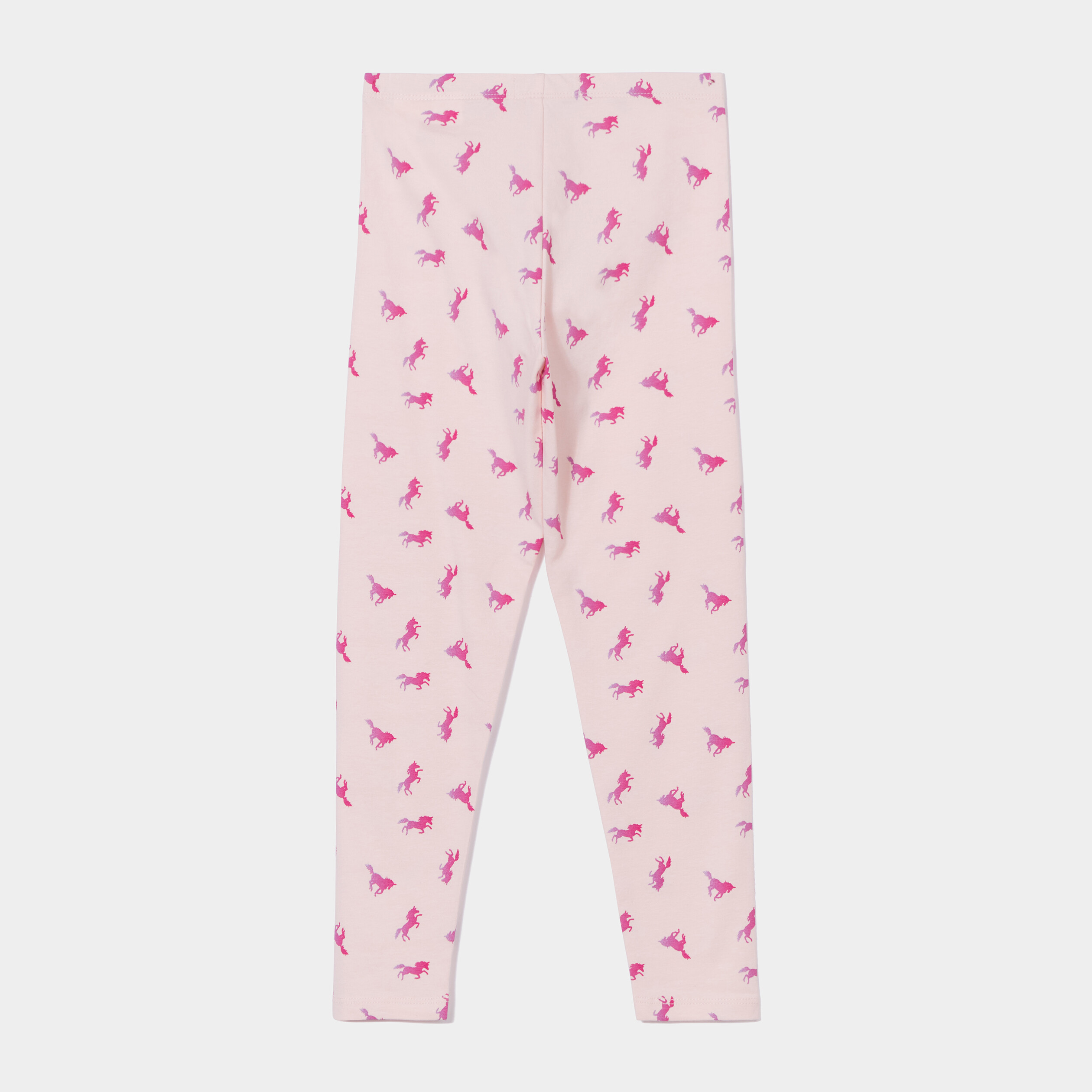 Legging élastiqué taille standard rose clair fille | La Halle