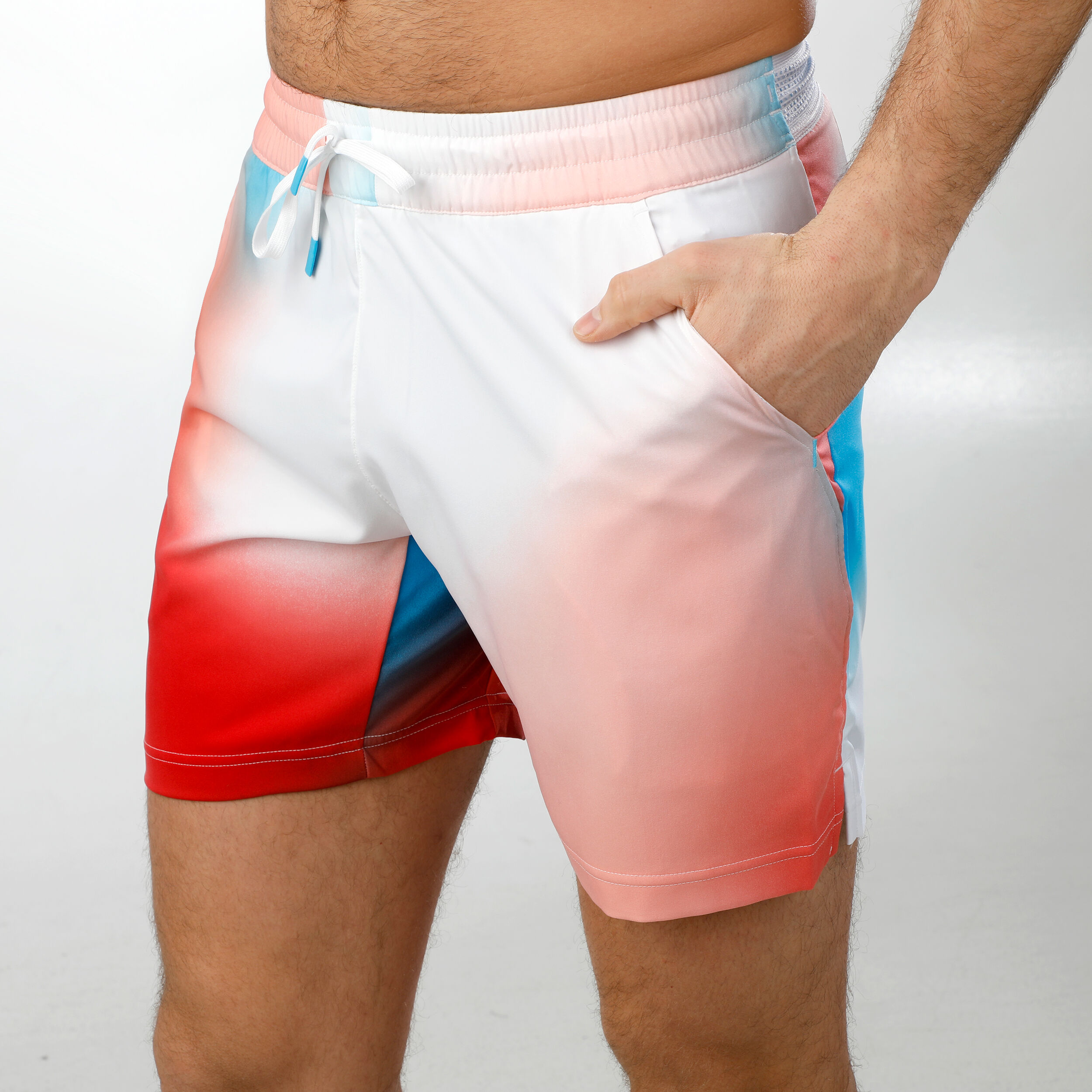 Melbourne Printed Shorts Herren - Weiß, Mehrfarbig