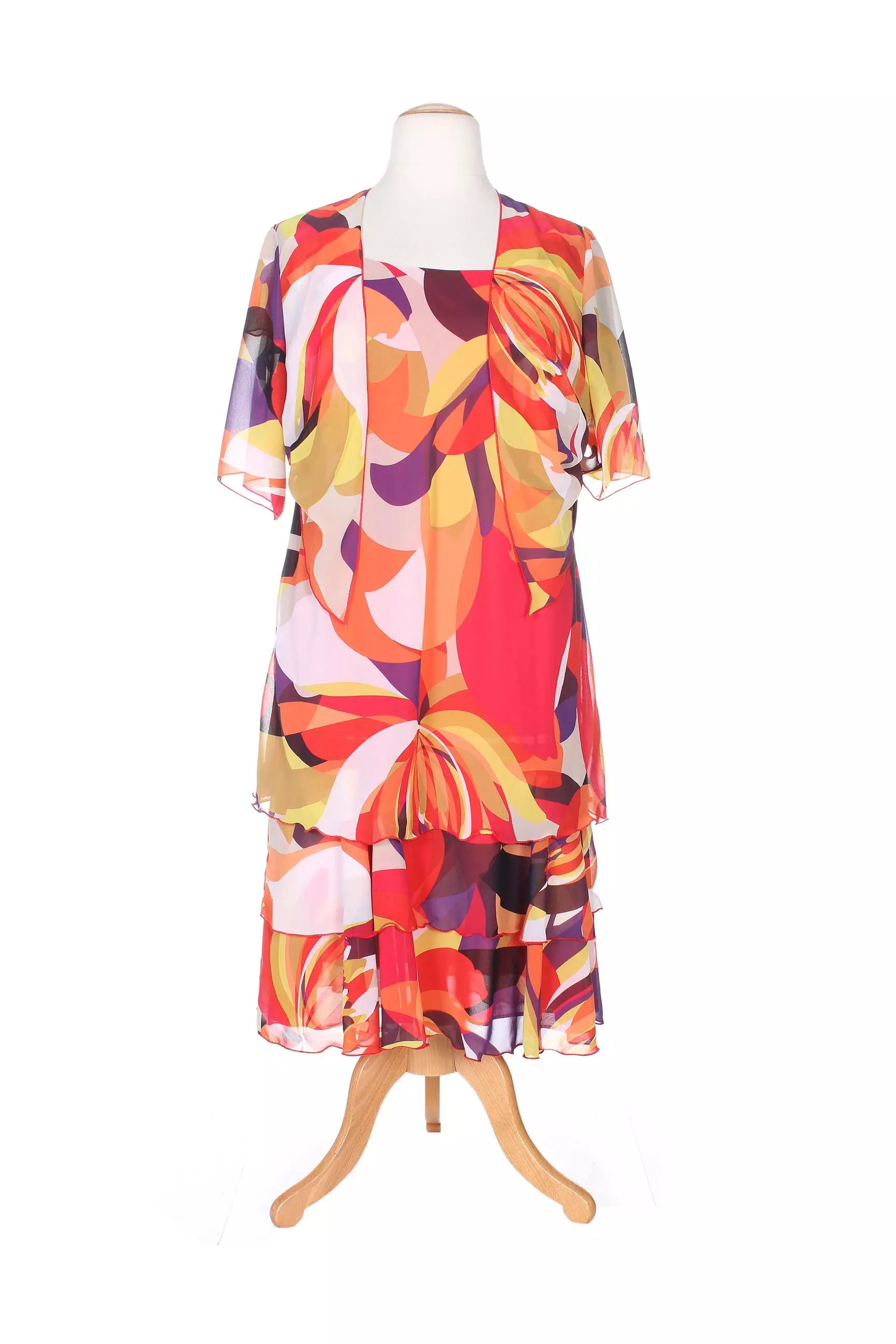 Jean Delfin Robes Mi Longues Femme couleur rouge