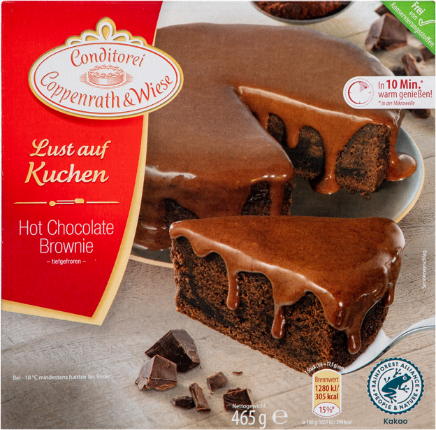 Coppenrath & Wiese Lust auf Kuchen Hot Chocolate Brownie