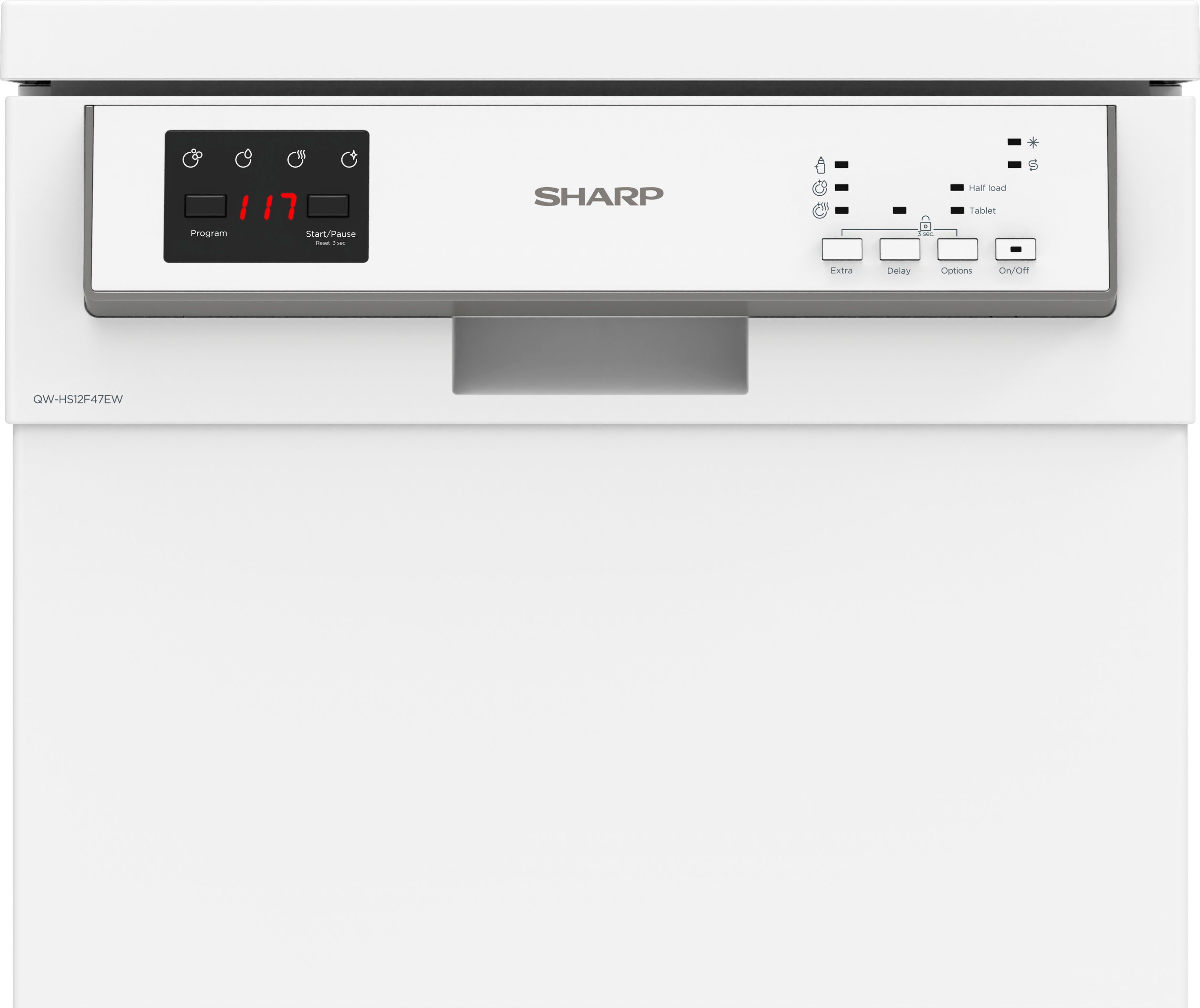 Sharp Standgeschirrspüler, QW-HS12F47EW-DE, 11 l, 10 Maßgedecke
