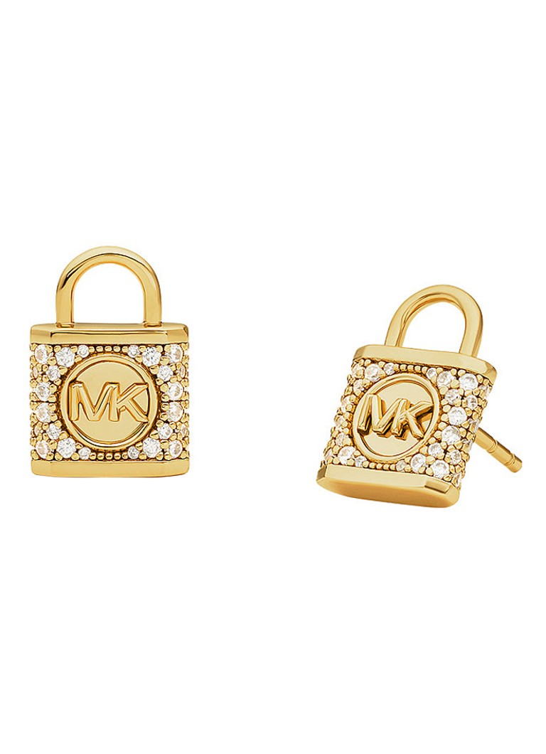 Orecchini a lobo Michael Kors Premium placcati in oro MKC1628AN710