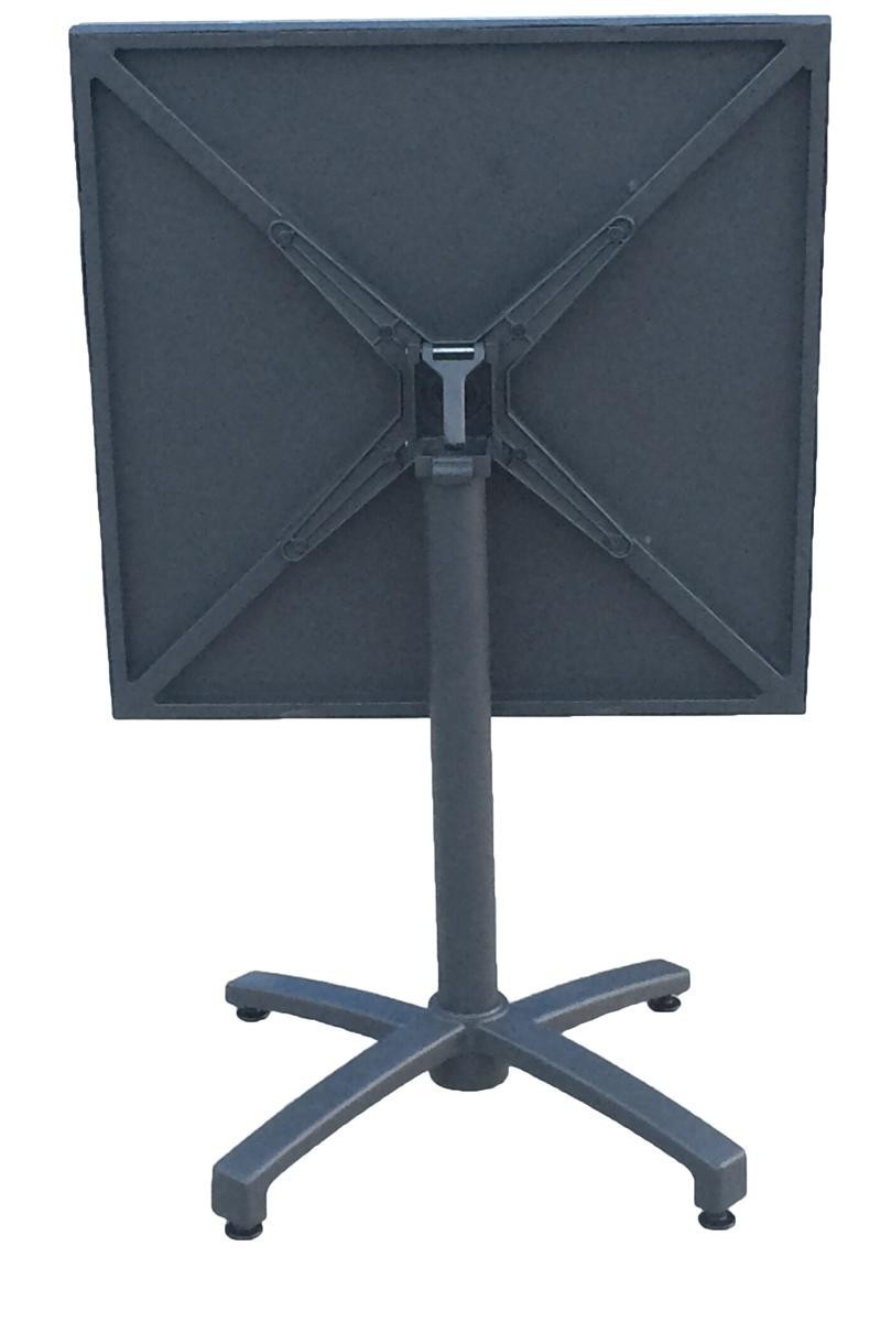Garden Pleasure Harms Tischgruppe TREVISO 3 tlg., anthrazit / 1x Tisch 305253 / 2x Stapelstuhl 305254