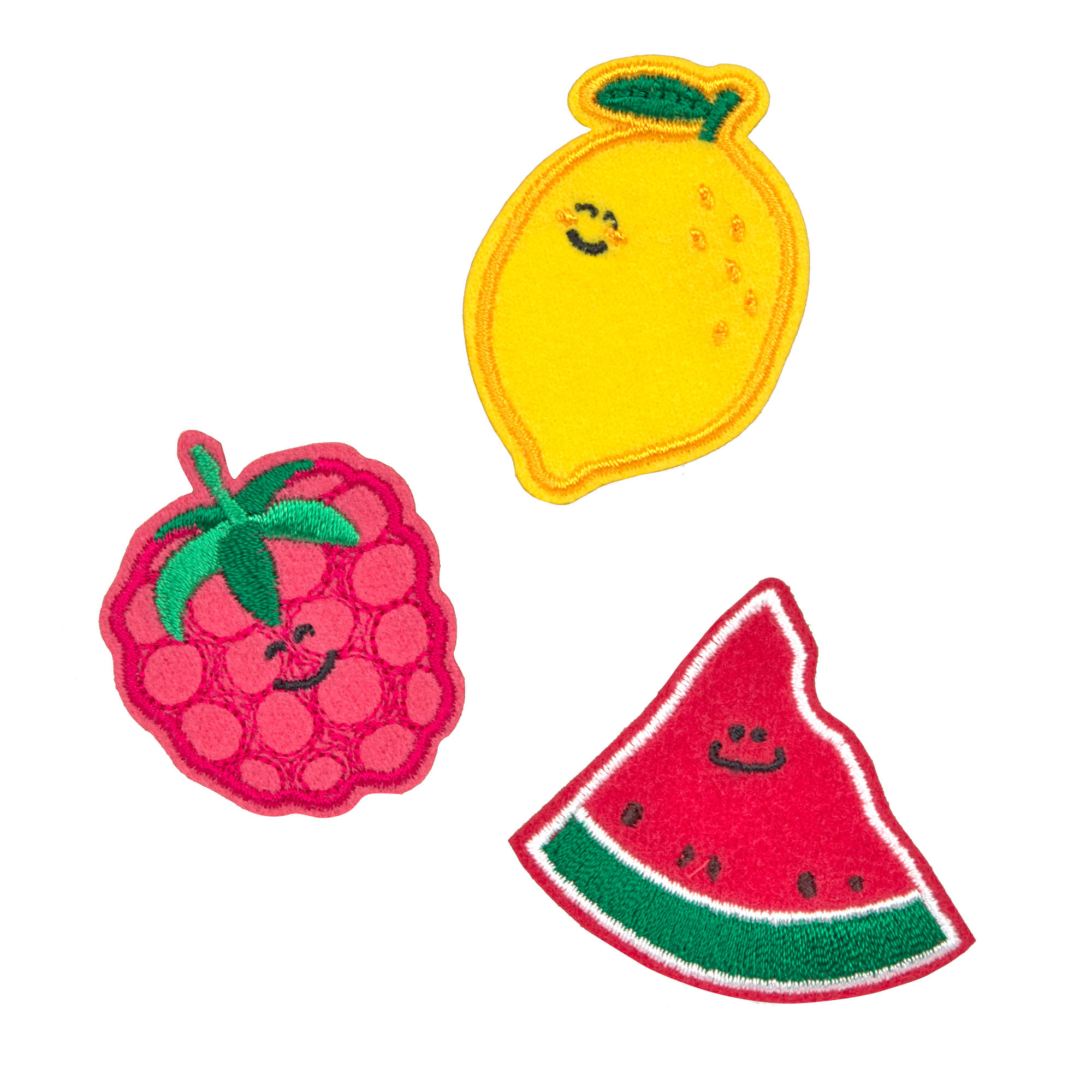 Textil-Sticker (3 Stk) - Stick on, Früchte