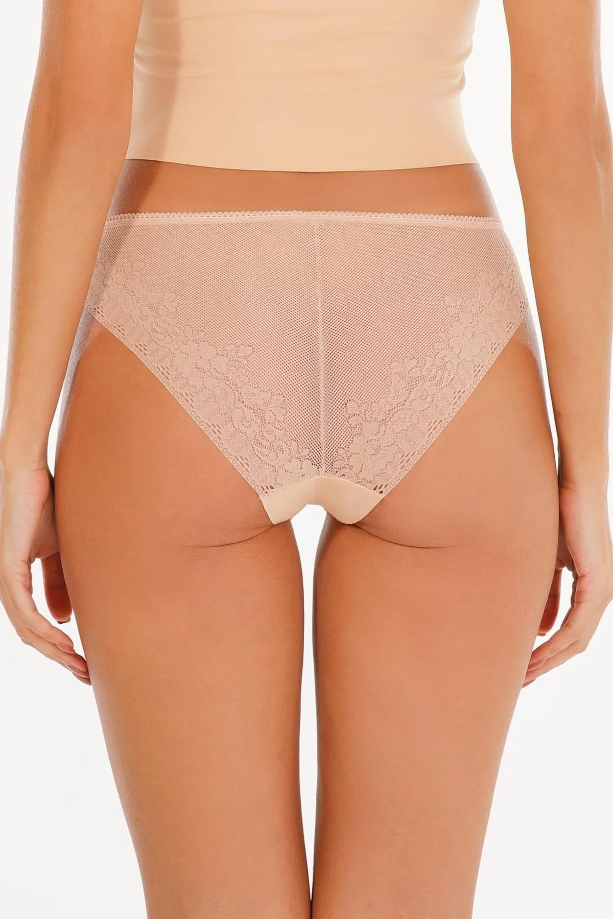 Sensu  Lasergeschnittenes 3-teiliges Höschenset mit brasilianischer Spitze für Damen – Kts3106
