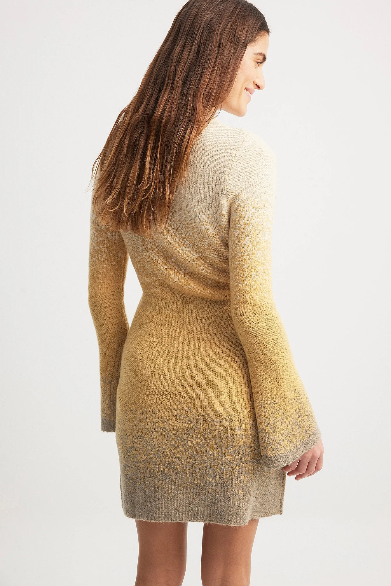 Knitted Ombre Mini Dress