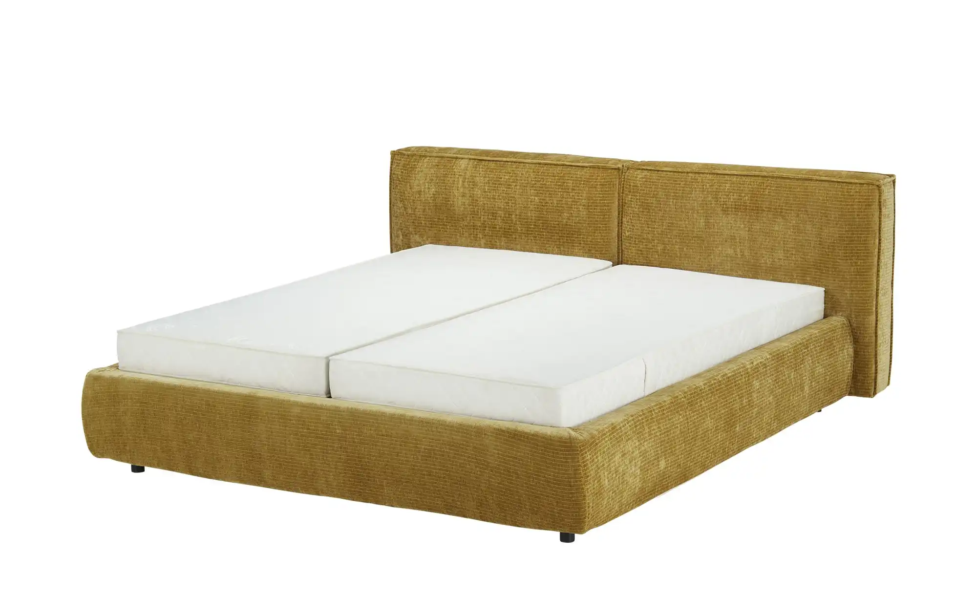 pop Polsterbettgestell im Flachcord-Bezug Calas