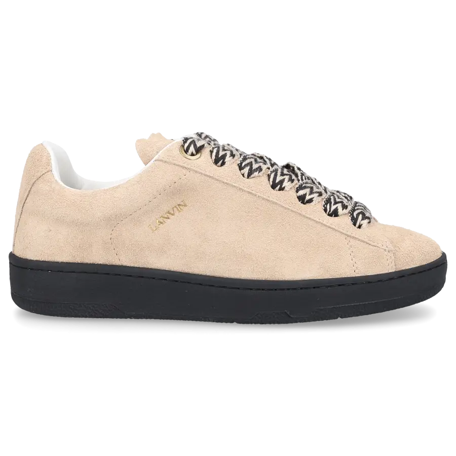 Lanvin - Sneaker low CURB LITE Veloursleder - beige