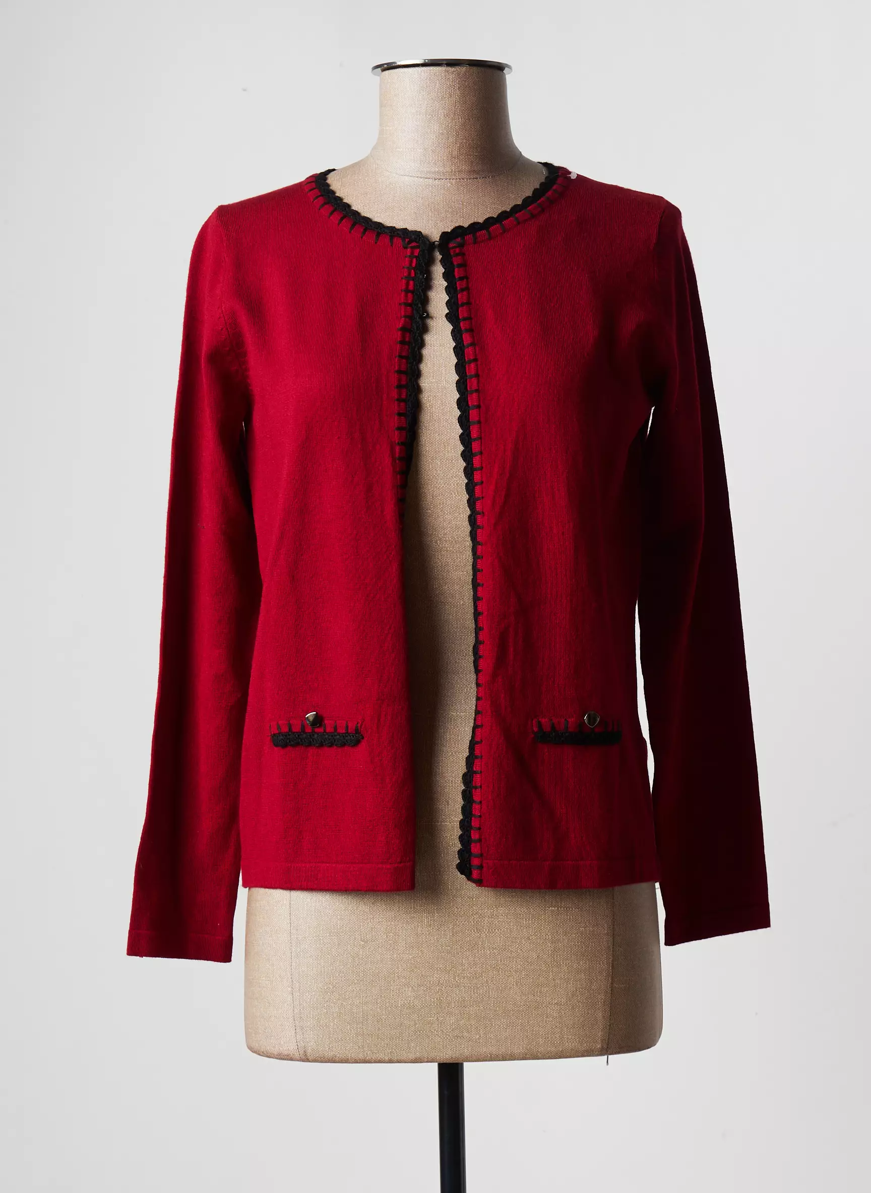 Tripode Cardigans Femme couleur rouge