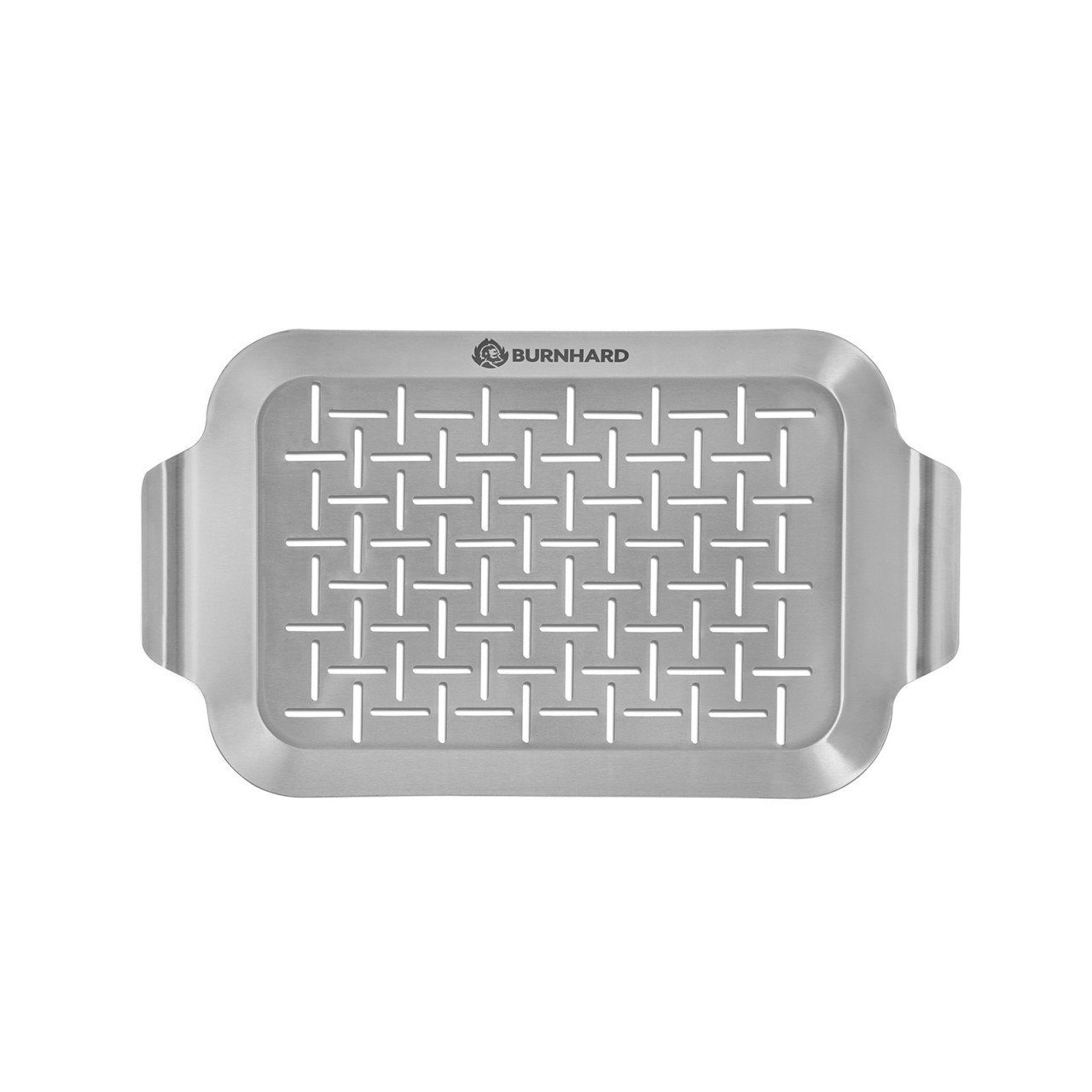 BURNHARD Grillschale Grillkorb, Edelstahl, Grillschale 33x19x2 cm