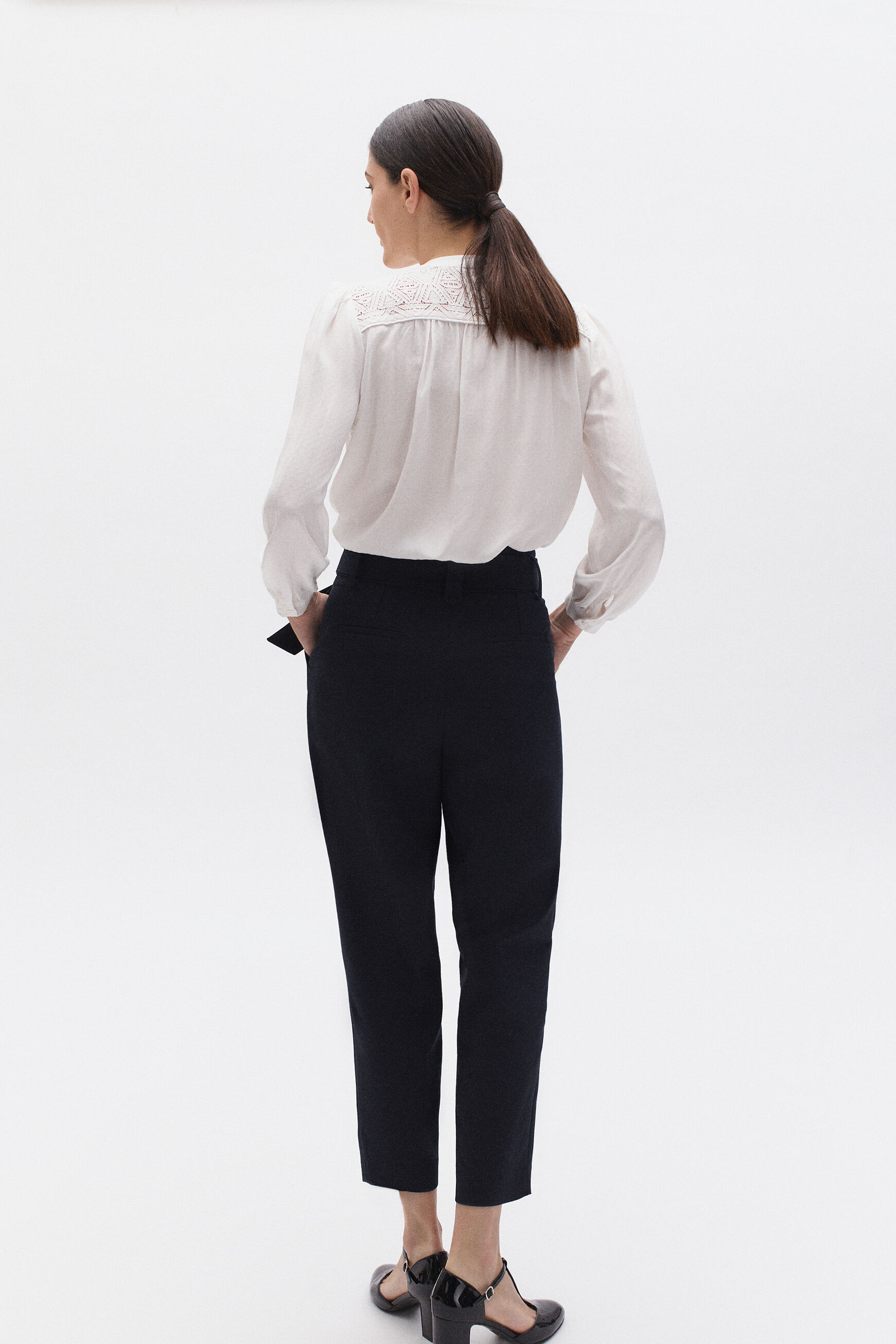 pantalon billy bleu marine femme