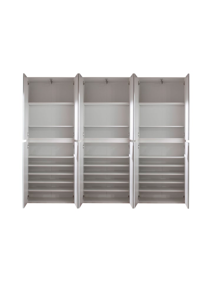 ebuy24 Garderobenmöbel-Set Mirror Weiß 222 x 34 cm günstig kaufen onesize