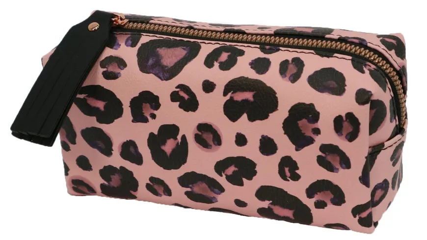 Kosmetiktasche rosa / schwarz