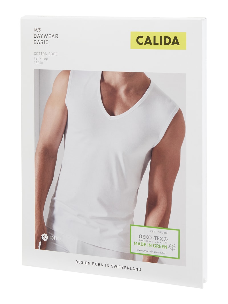 Tanktop mit Stretch-Anteil in weiß