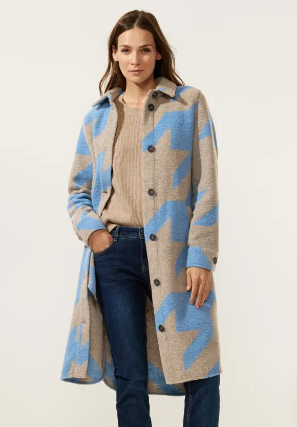 Street One Mantel mit Hahnentrittmuster