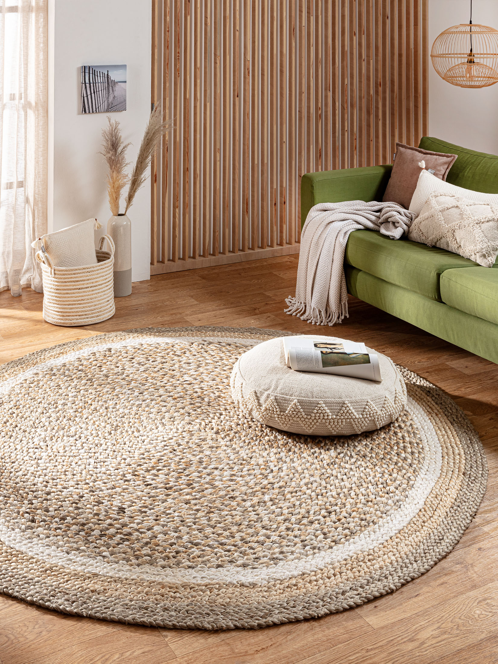 Almenara Jute-Teppich, Multicolor