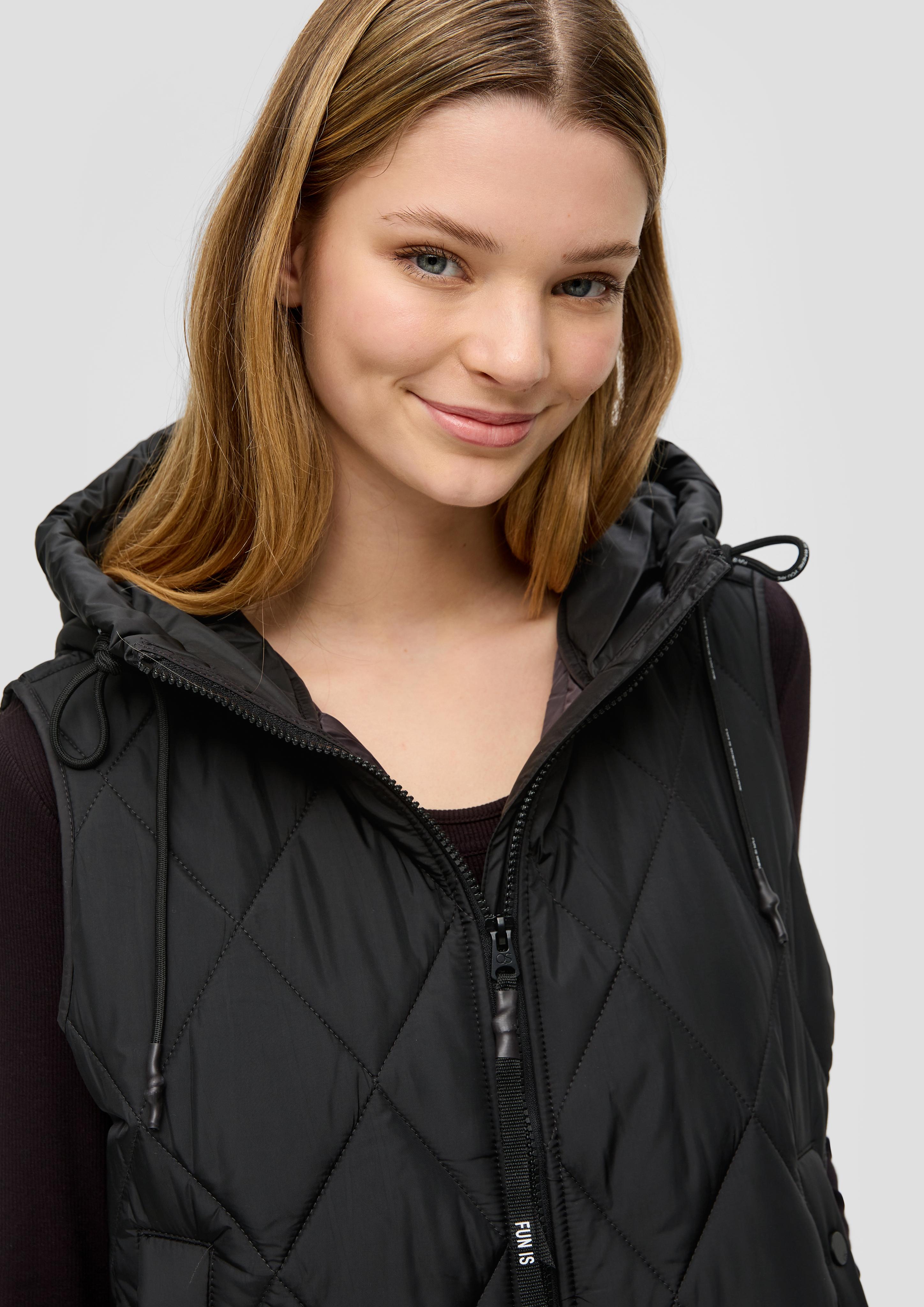 Leichte Steppjacke mit Kapuze  2140310-9999