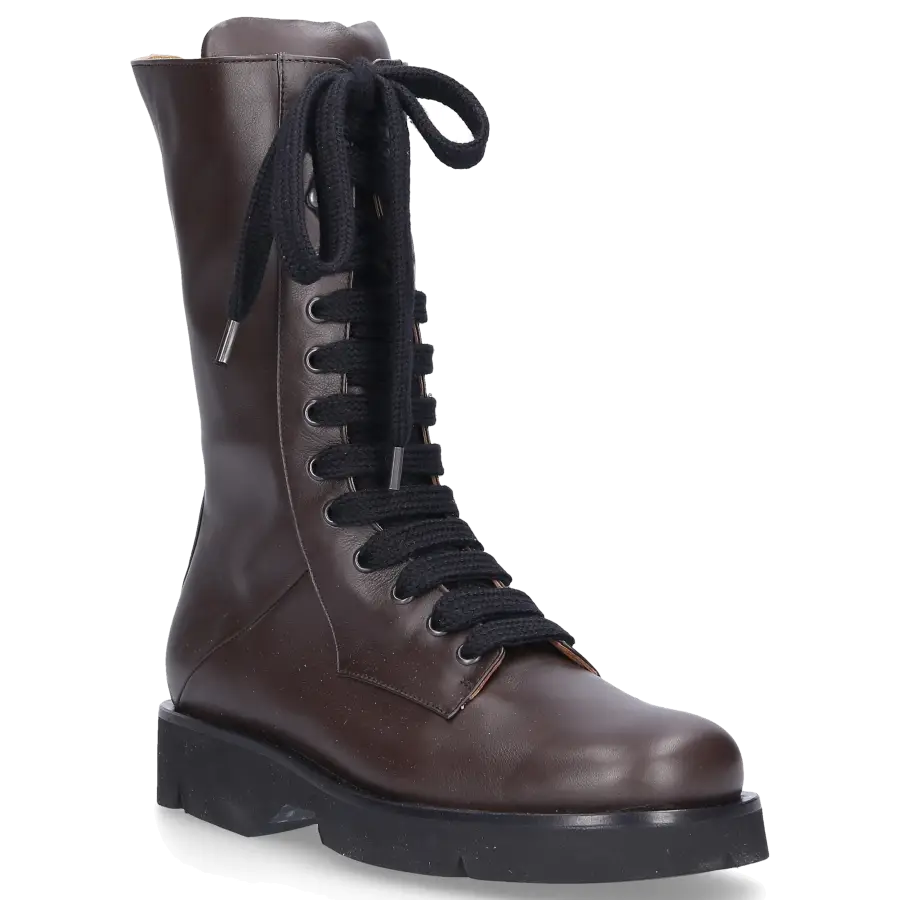 Pomme D`OR - Stiefeletten 1284 Kalbsleder Logo grau - grün