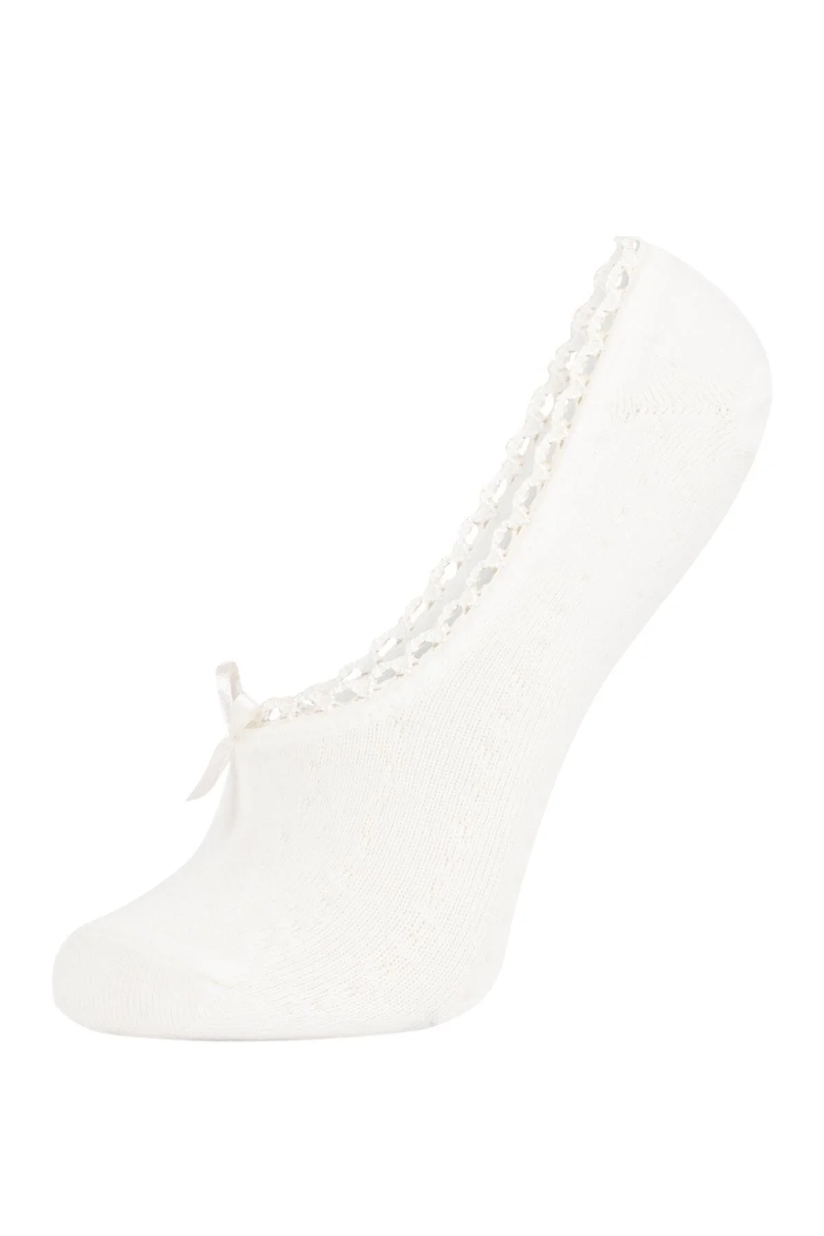 DeFacto  Ballerinasocken aus Baumwolle mit Applikation für Damen, 3-teilig, B1049axns