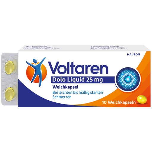 VOLTAREN Dolo Liquid 25 mg Weichkapseln  10 St  Weichkapseln