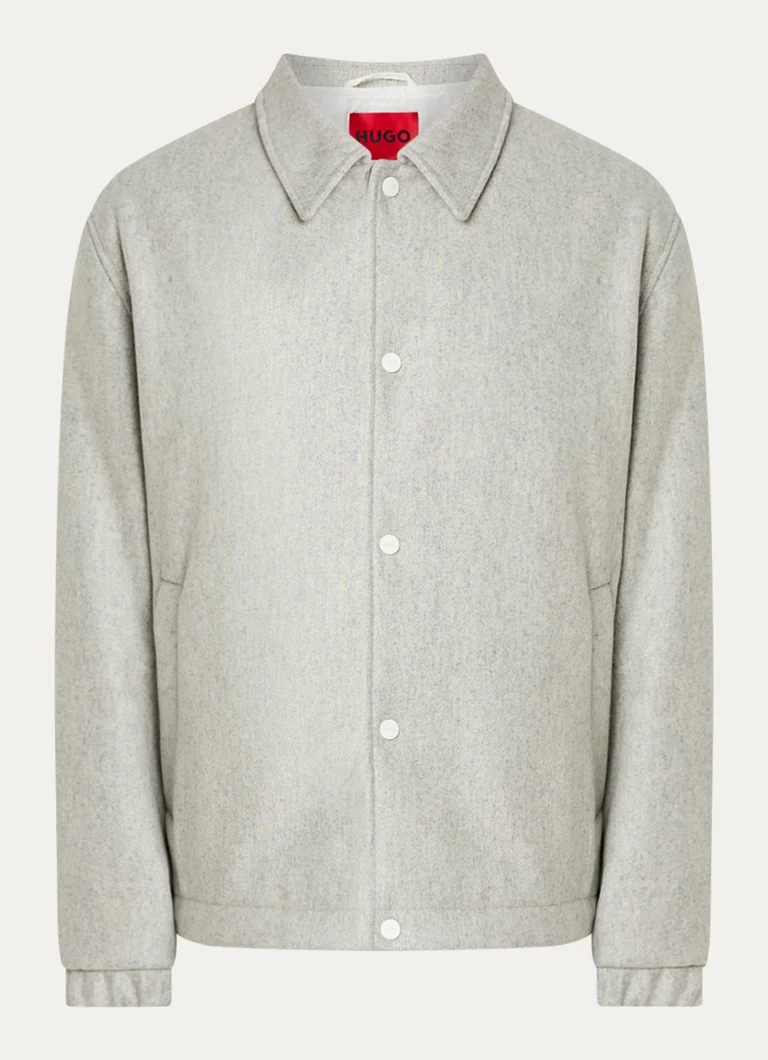 HUGO BOSS jacket in virgin wool blend with side pockets