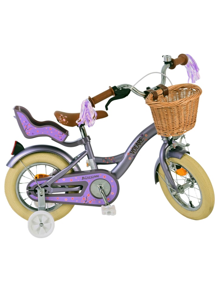 Volare Kinderfahrrad Blossom für Mädchen 12 Zoll Kinderrad in Lila 3 Jahre günstig kaufen onesize