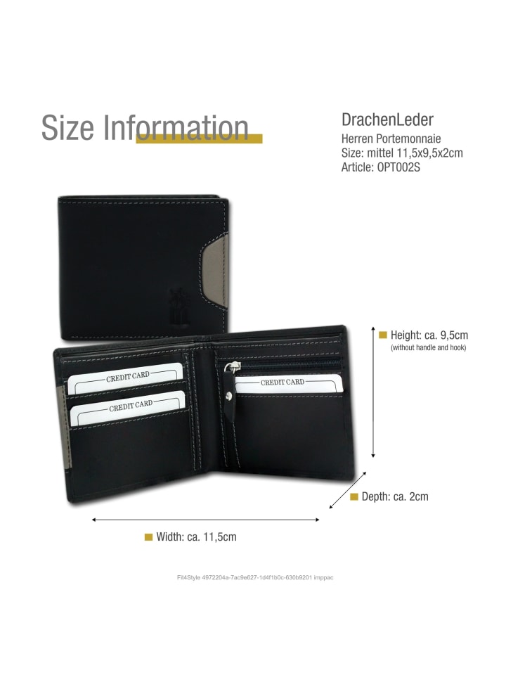 DrachenLeder Portemonnaie Leder Herren Geldbörse Serie Ben günstig kaufen onesize
