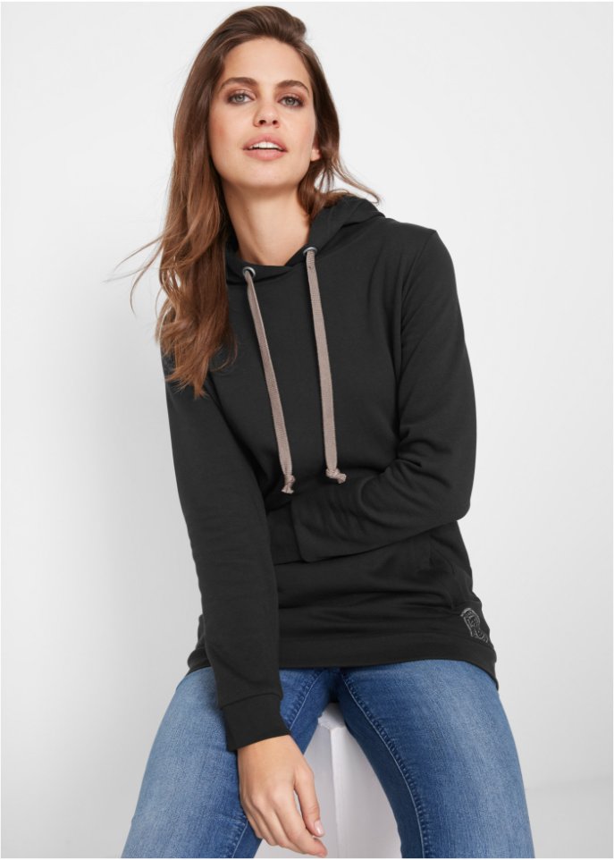 Longkapuzensweatshirt, Langarm