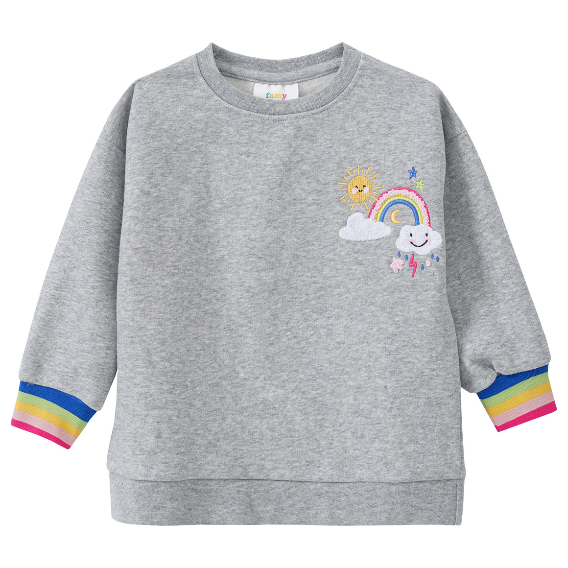 Mädchen Sweatshirt mit Stickerei