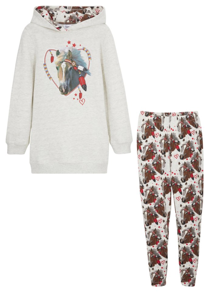 Mädchen Sweatshirt und Leggings (2-tlg.Set) Bio-Baumwolle