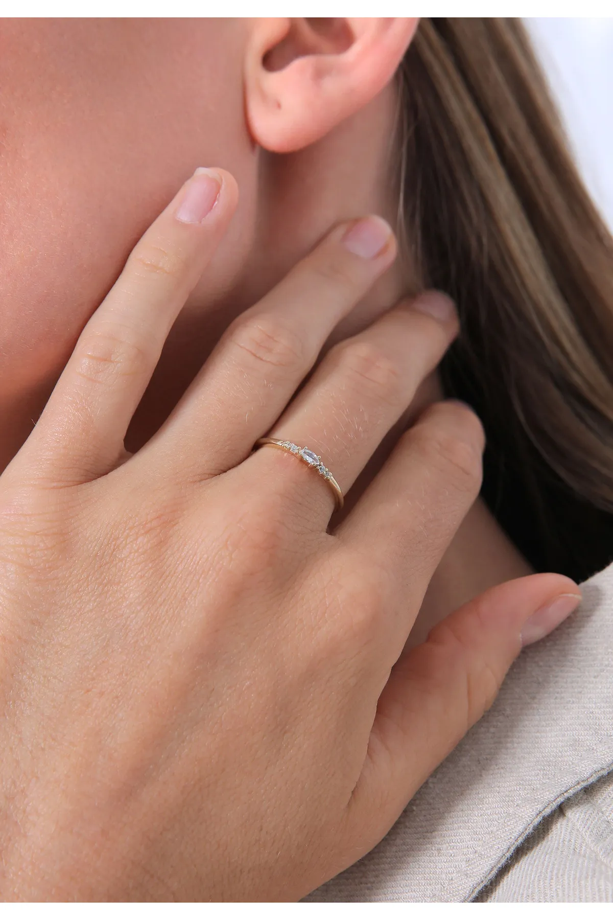 ELLI  Ring Zirkonia Marquise Elegant Verlobung 925 Silber
