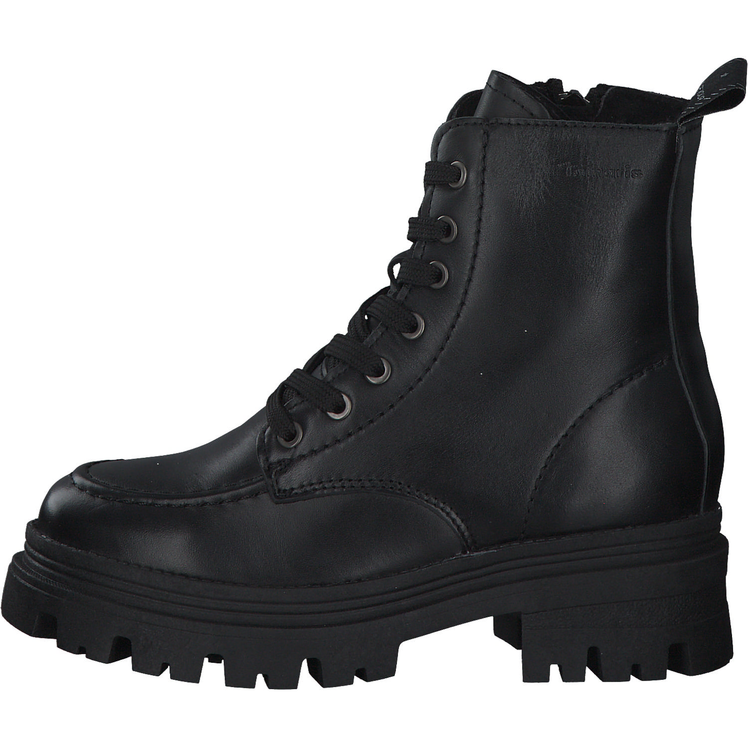 Tamaris 25240, Schnürstiefeletten, Damen, BLACK LEATHER