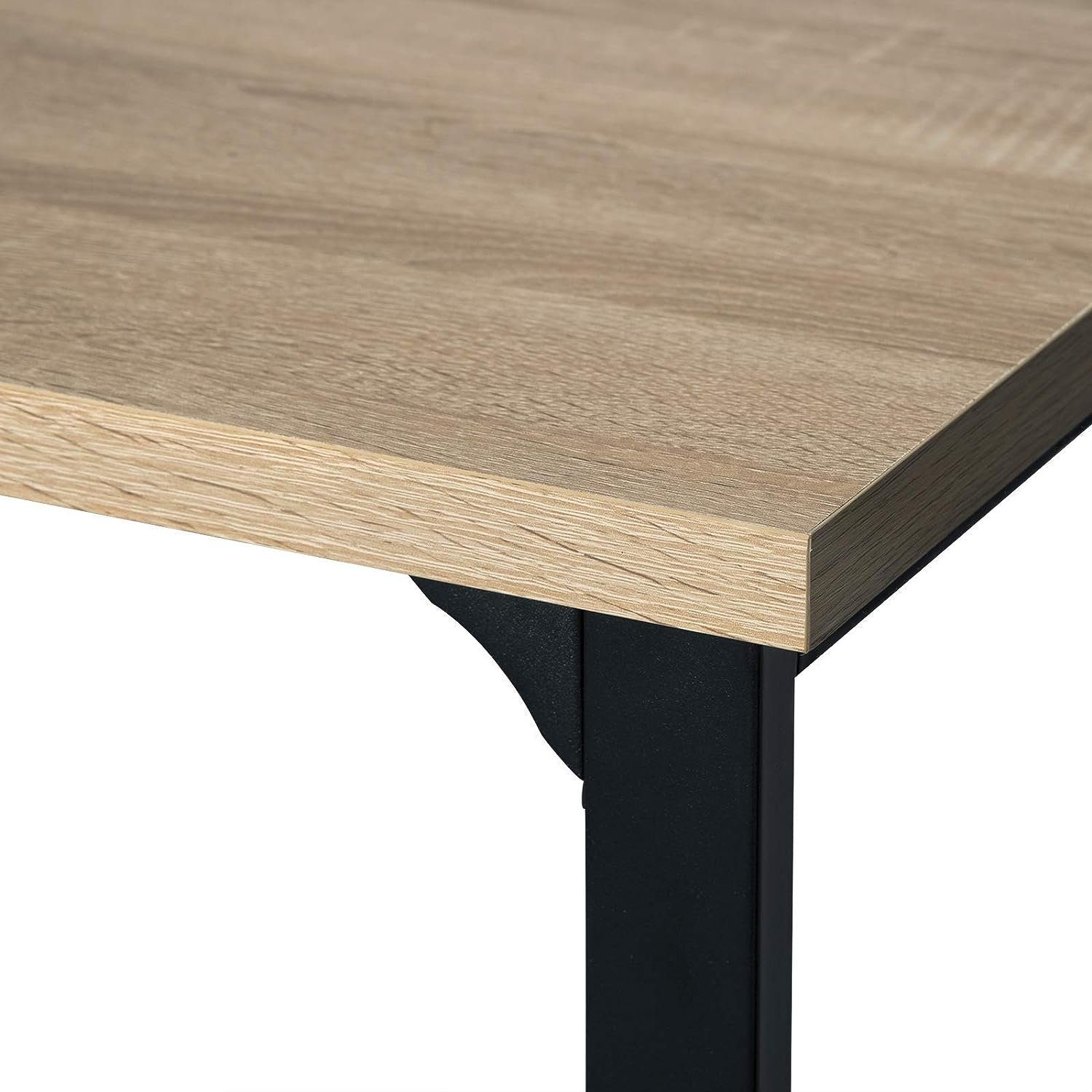Woltu Bartisch, Stehtisch mit 3 Ablagefläche Metallgestell, MDF, 120x40x105cm