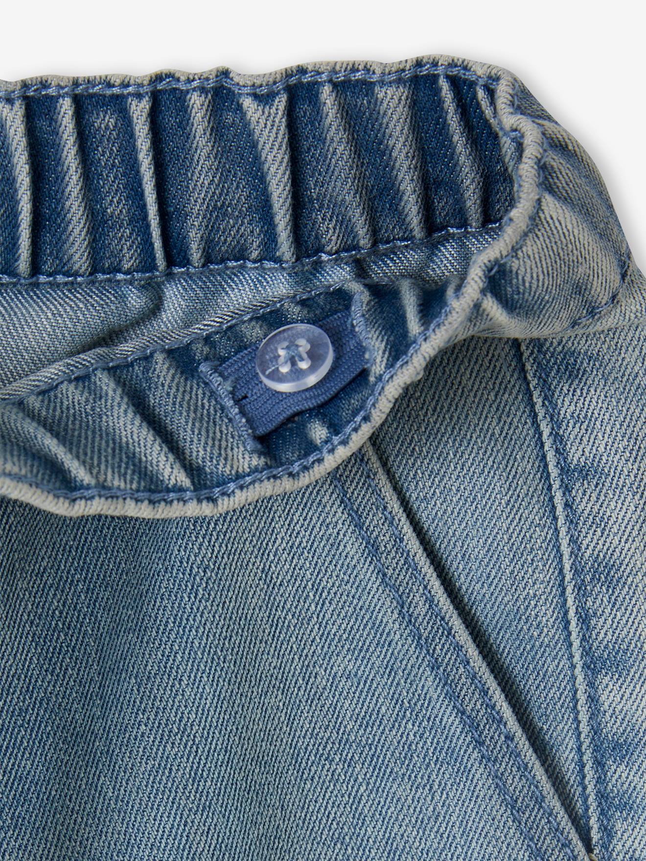 Vertbaudet Die UNVERWÜSTLICHE, robuste Jungen 3/4-Jeans - double stone