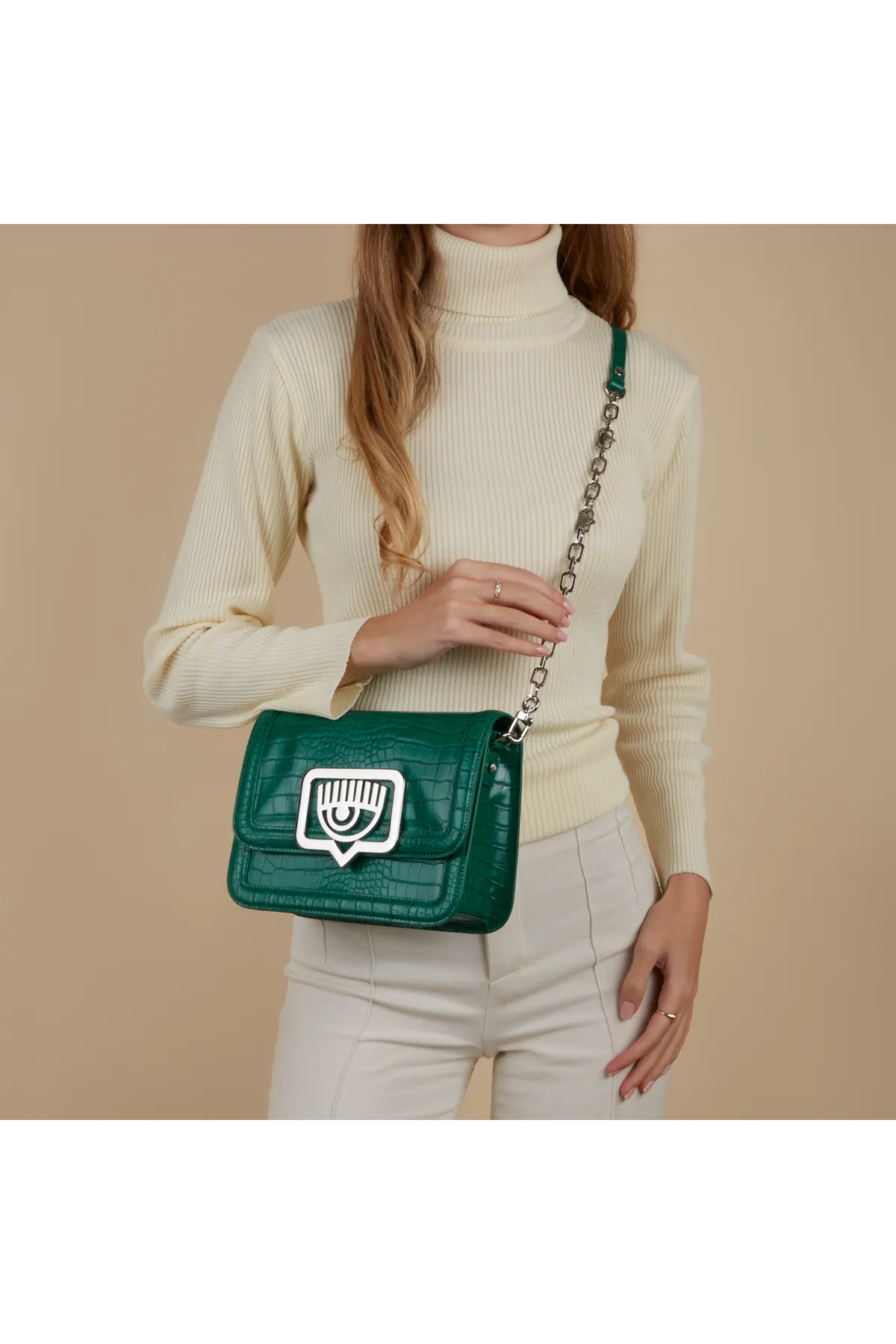 CHIARA FERRAGNI  Eyelike Damen Umhängetasche Grün 75sb4bb1-zs728-170
