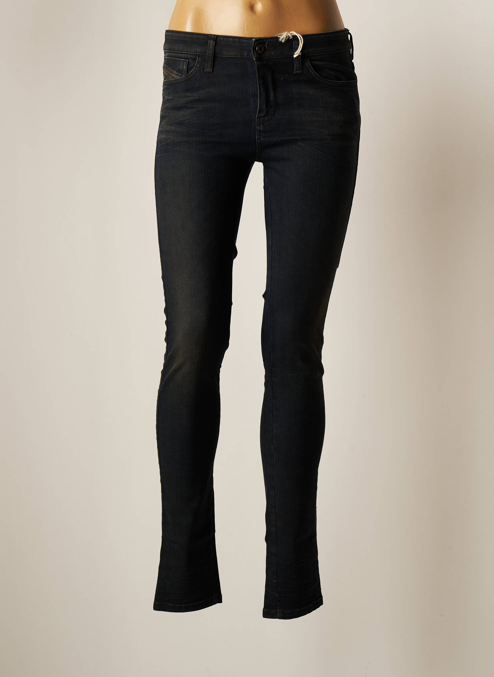 Diesel Jeans Coupe Slim Femme couleur bleu