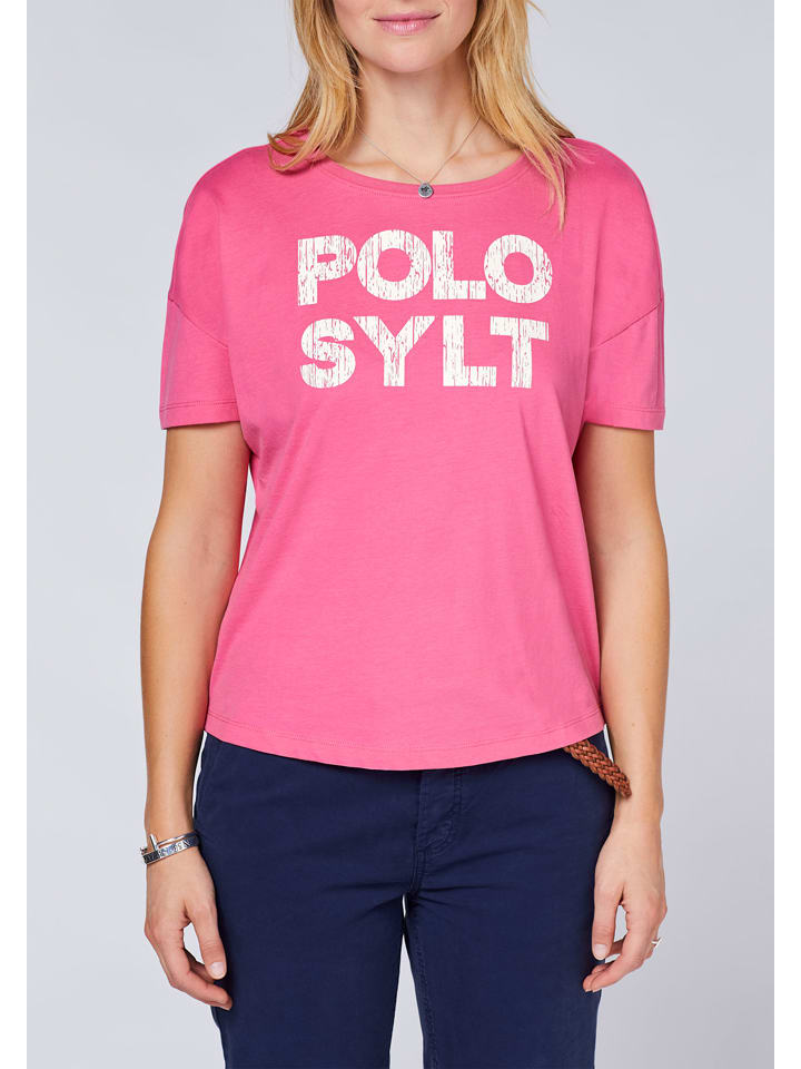 Polo Sylt Shirt in Pink günstig kaufen