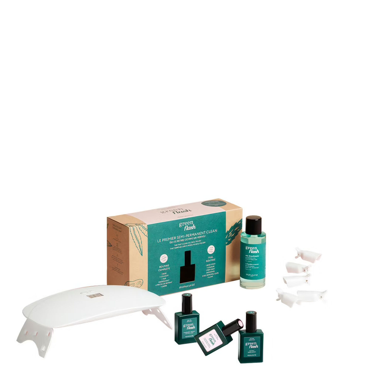 Manucurist Routine Green Flash Coffret Vernis Semi-Permanent