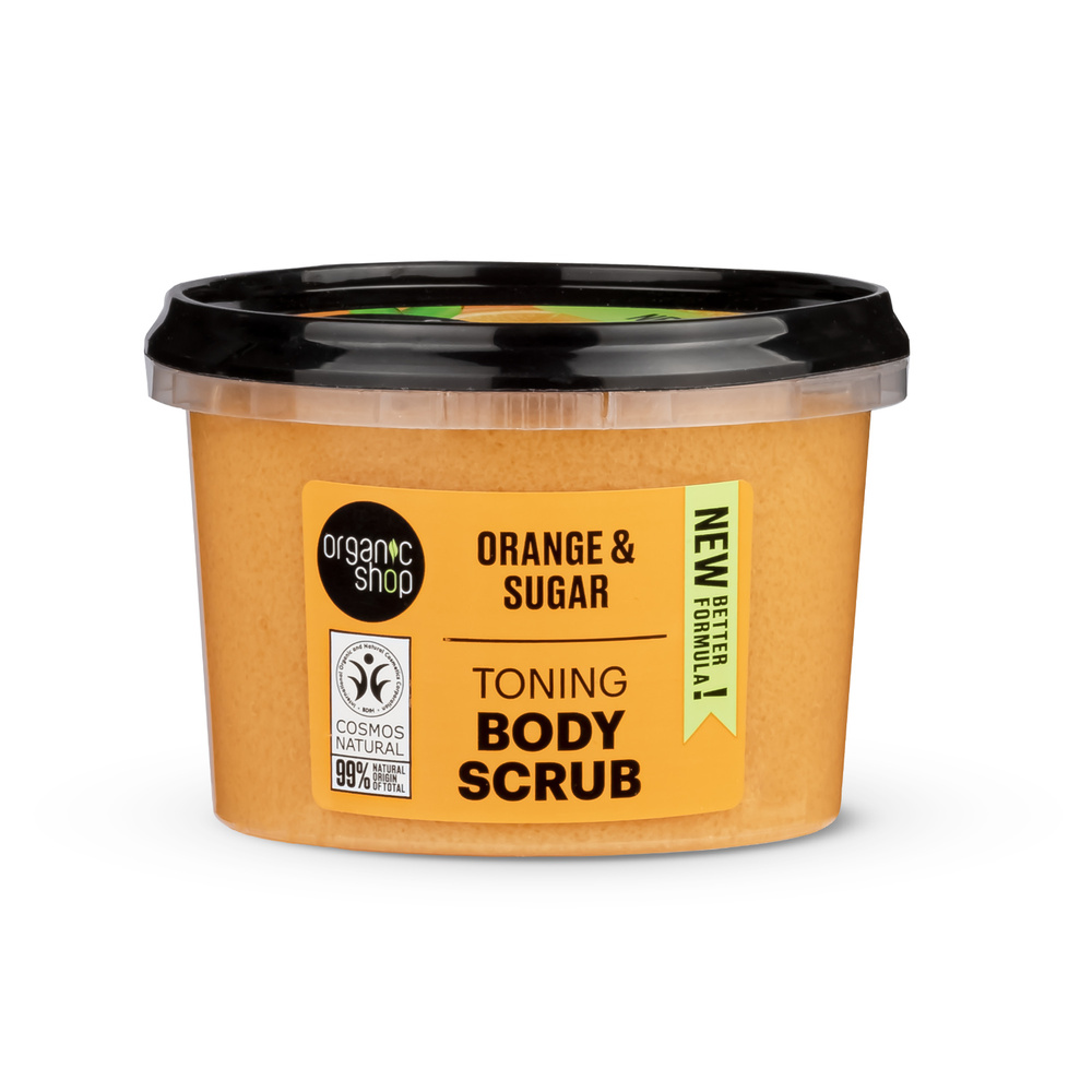 organic shop Gommage Corps Tonifiant Orange Vegan Naturel Gommage corps