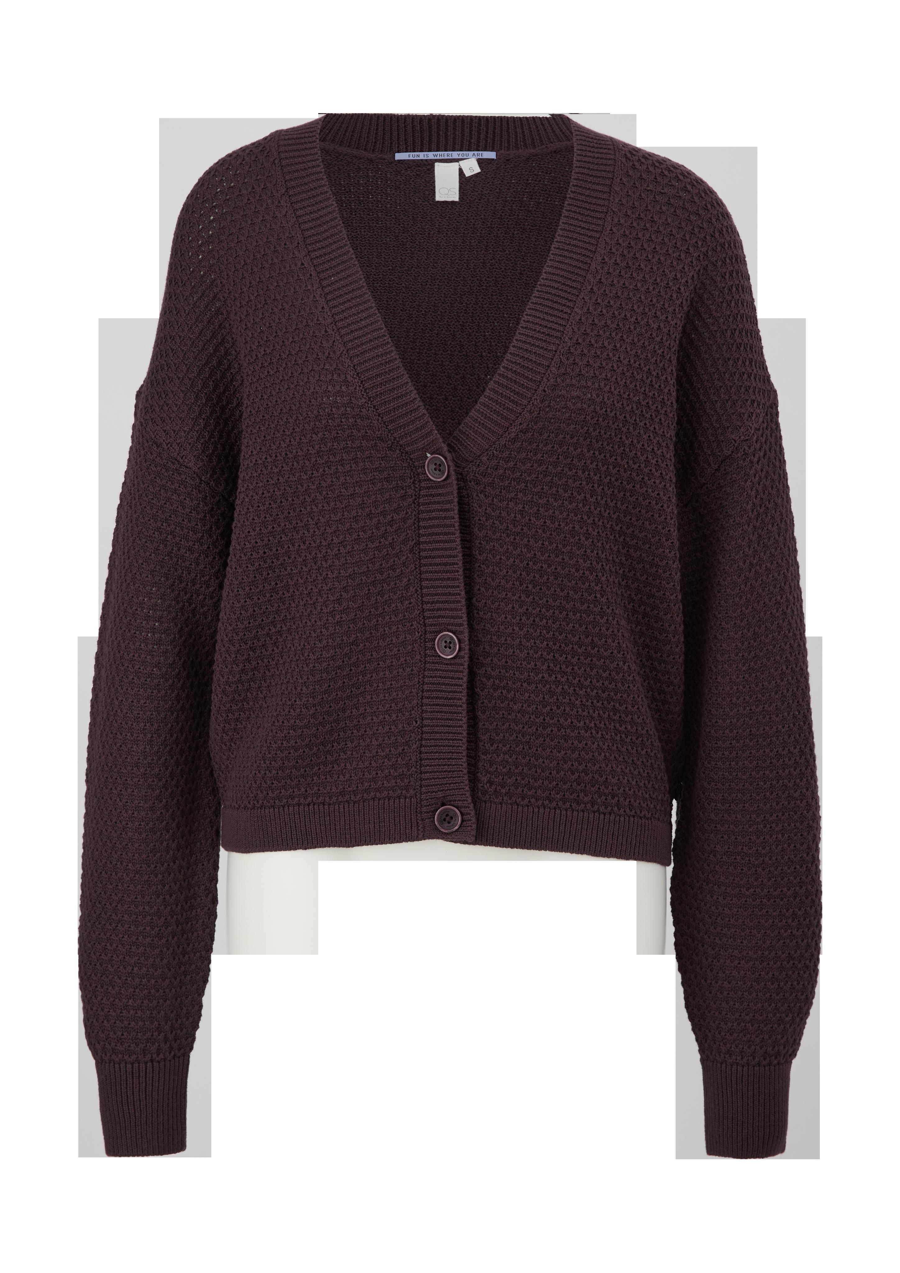Strickcardigan mit feinem Muster  2125126-4988