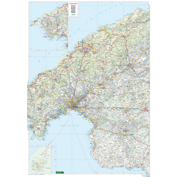 MALLORCA, STRAßENKARTE 1:50.000, FREYTAG &  BERNDT