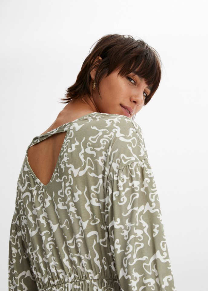Maxikleid mit Cut-Out