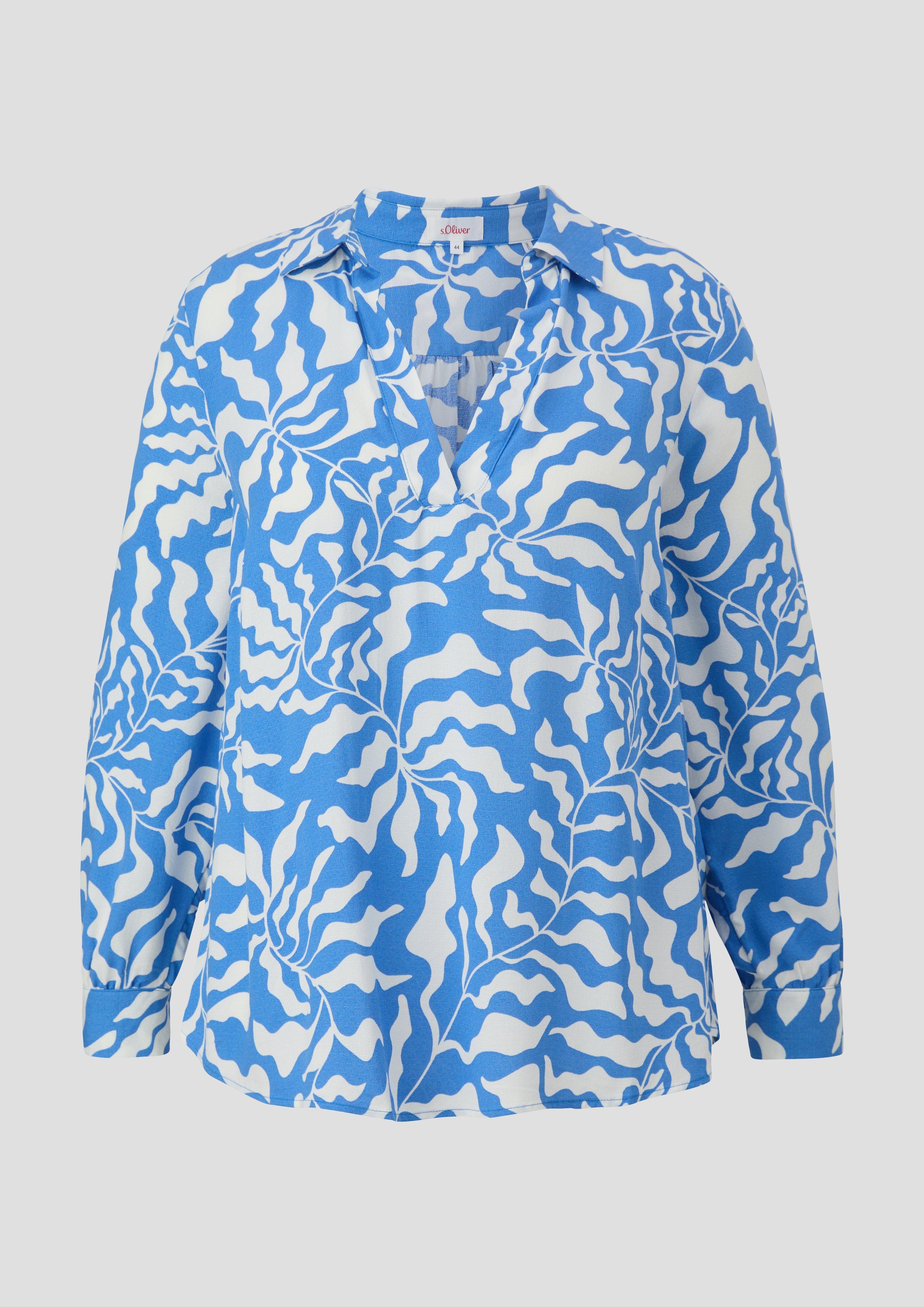 Viskosebluse mit All-over-Print  2151565-55A1